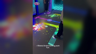 Interactive Playground System Compact Interactive Floor Projection 