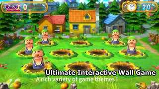 Interactief muurwerpspel